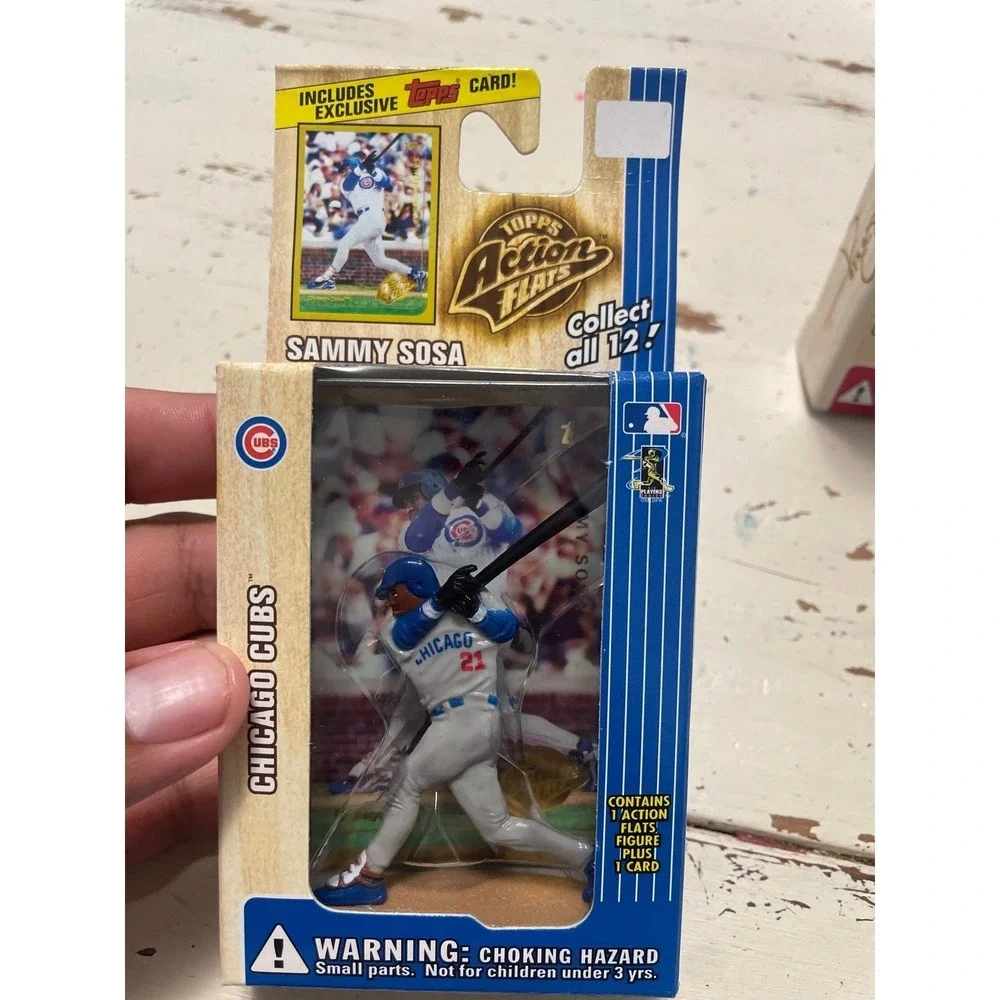 Sammy Sosa 1999 Topps Chicago Cubs Action Flats Baseball Card/Figure  Vintage Ma